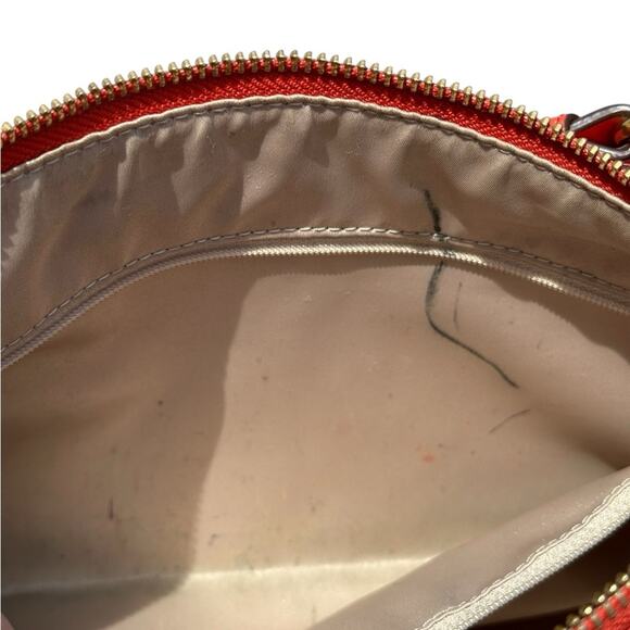 Coach Park Orange Leather Shoulder Bag - Picture 9 of 13